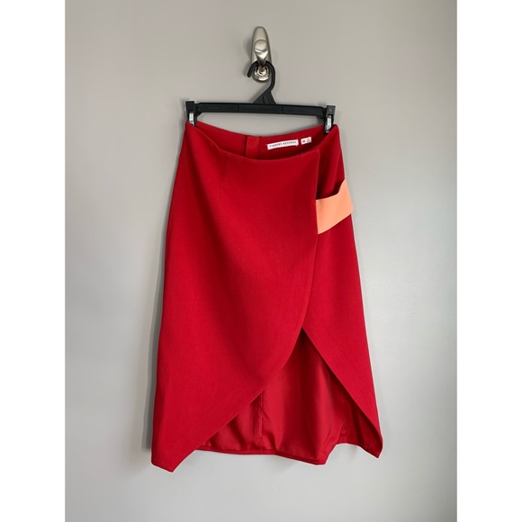 Finders Keepers Boardwalks Skirt in Tango & Peach - Picture 6 of 12